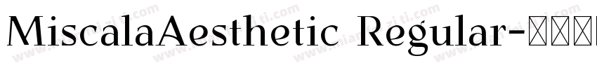MiscalaAesthetic Regular字体转换